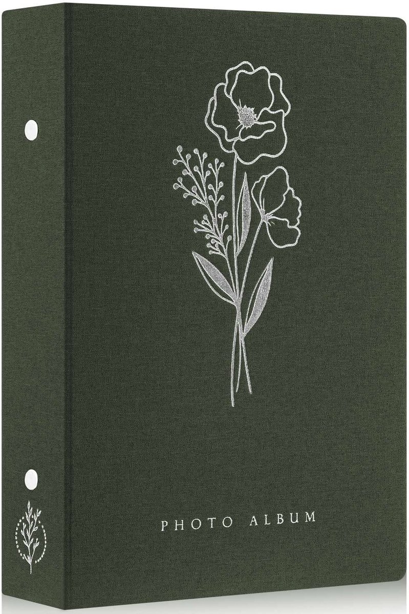 Omgoods - 6x4 Fotoalbum Geschikt voor 300 Foto's met Linnen Kaft