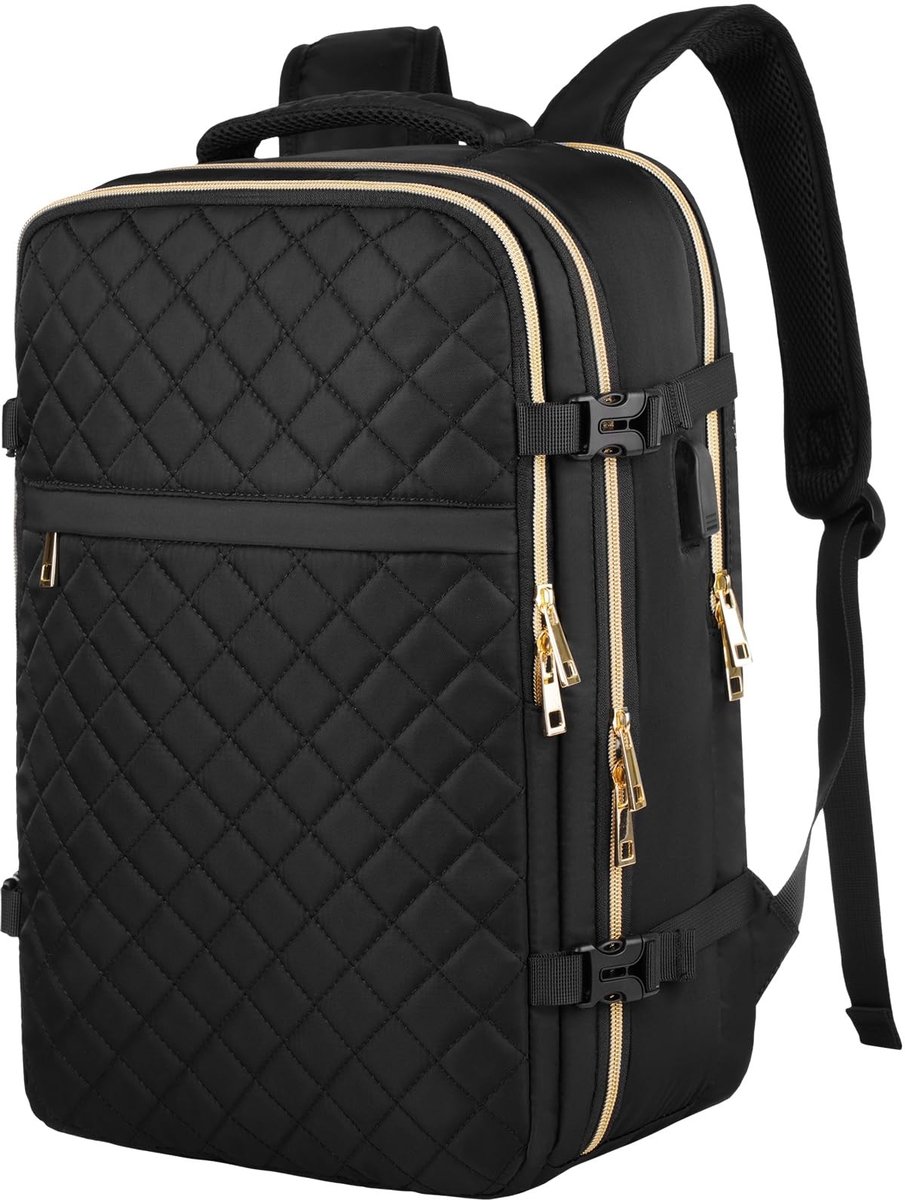 Omgoods - Dames Reisrugzak - Goedkeurd door Luchtvaartmaatschappijen, 15.6 Inch Laptop Compartment