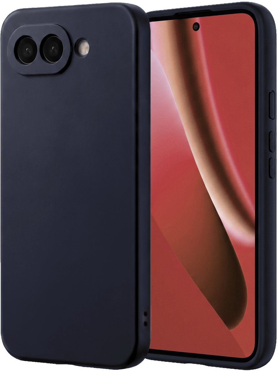 Hoesje - Geschikt voor Google Pixel 10a - Sterk & Shockproof - Hoes Cover - Siliconen Case - Donkerblauw