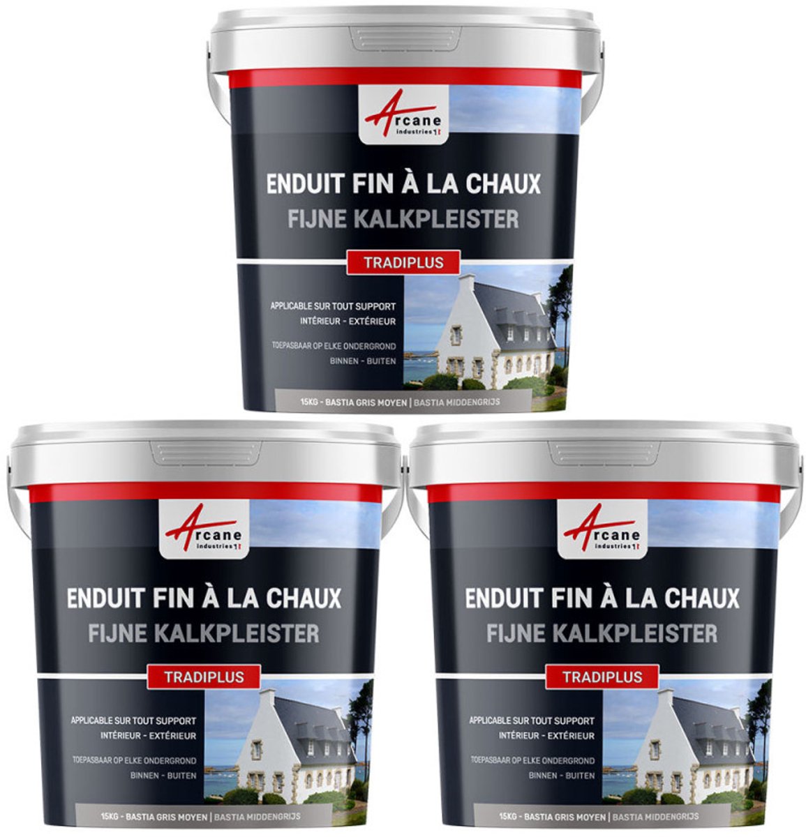 Fijne kalkpleister voor binnen- en buitendecoratie - TRADIPLUS