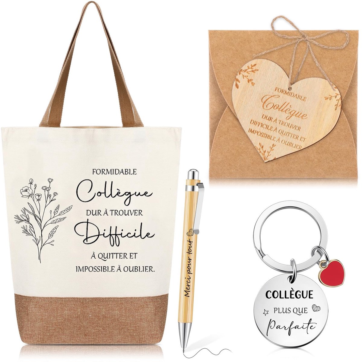 Omgoods - Set van 6 Cadeaus voor Collega's met Tas en Pen