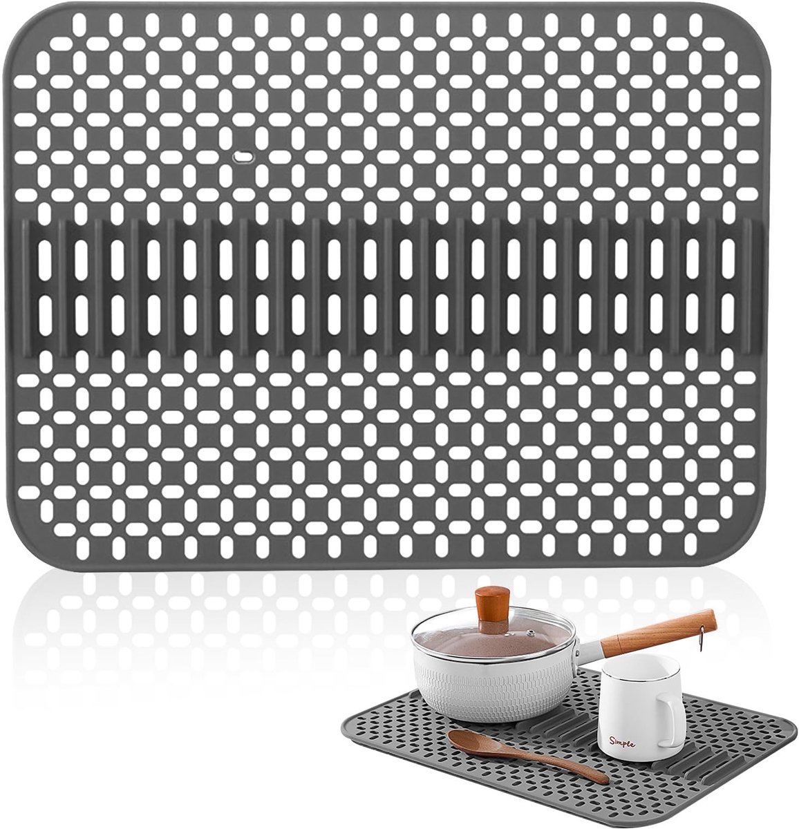 Omgoods - Silicone Mat voor Keukenafvoer (43 x 32 cm)
