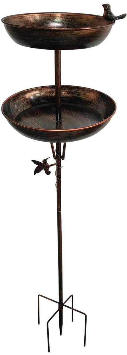 Omgoods - 120 cm Hoog Freestanding Vogelbad en Voederstation