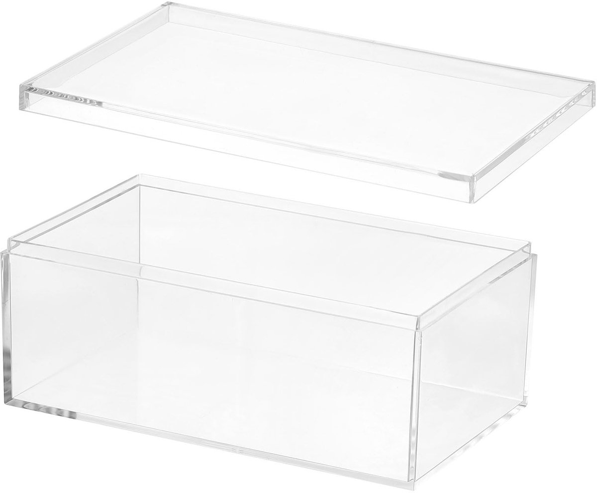 Omgoods - Acrylopbergdoos met Deksel 17 x 10 x 7 cm Transparant