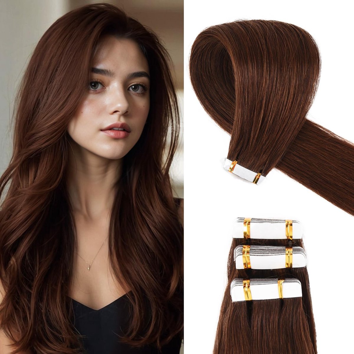 Omgoods - Tape Extensions van Echt Haar voor Natuurlijke Volume