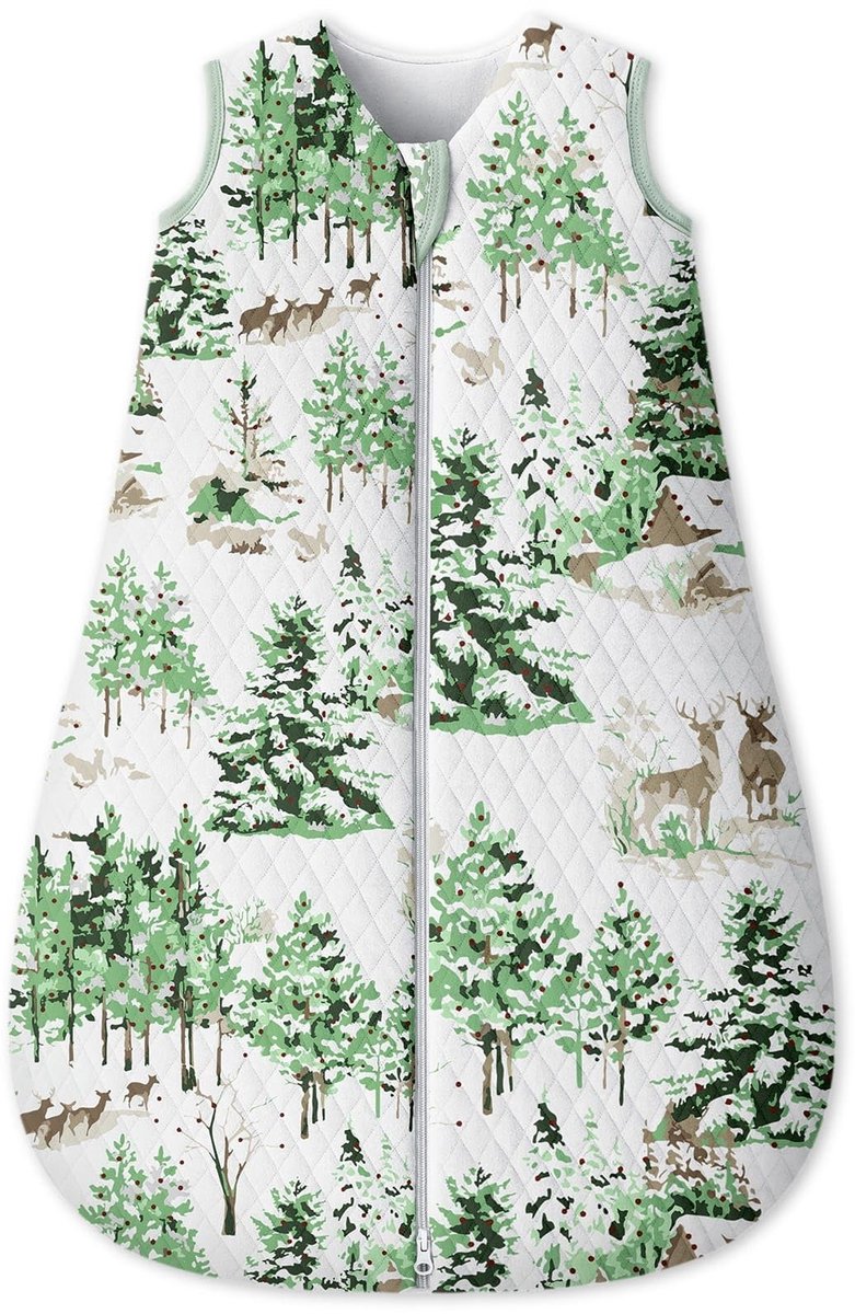 Omgoods - Baby Slaapzak 1.5 Tog - 0-6 Maanden, Groen Den