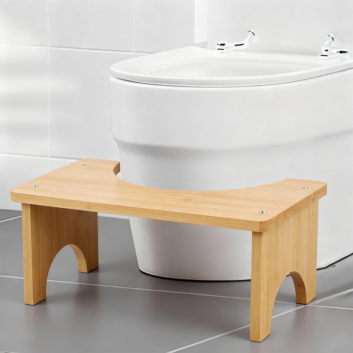 Omgoods - Bamboo Toilet Stool - Ondersteuning voor Verbeterde Darmgezondheid