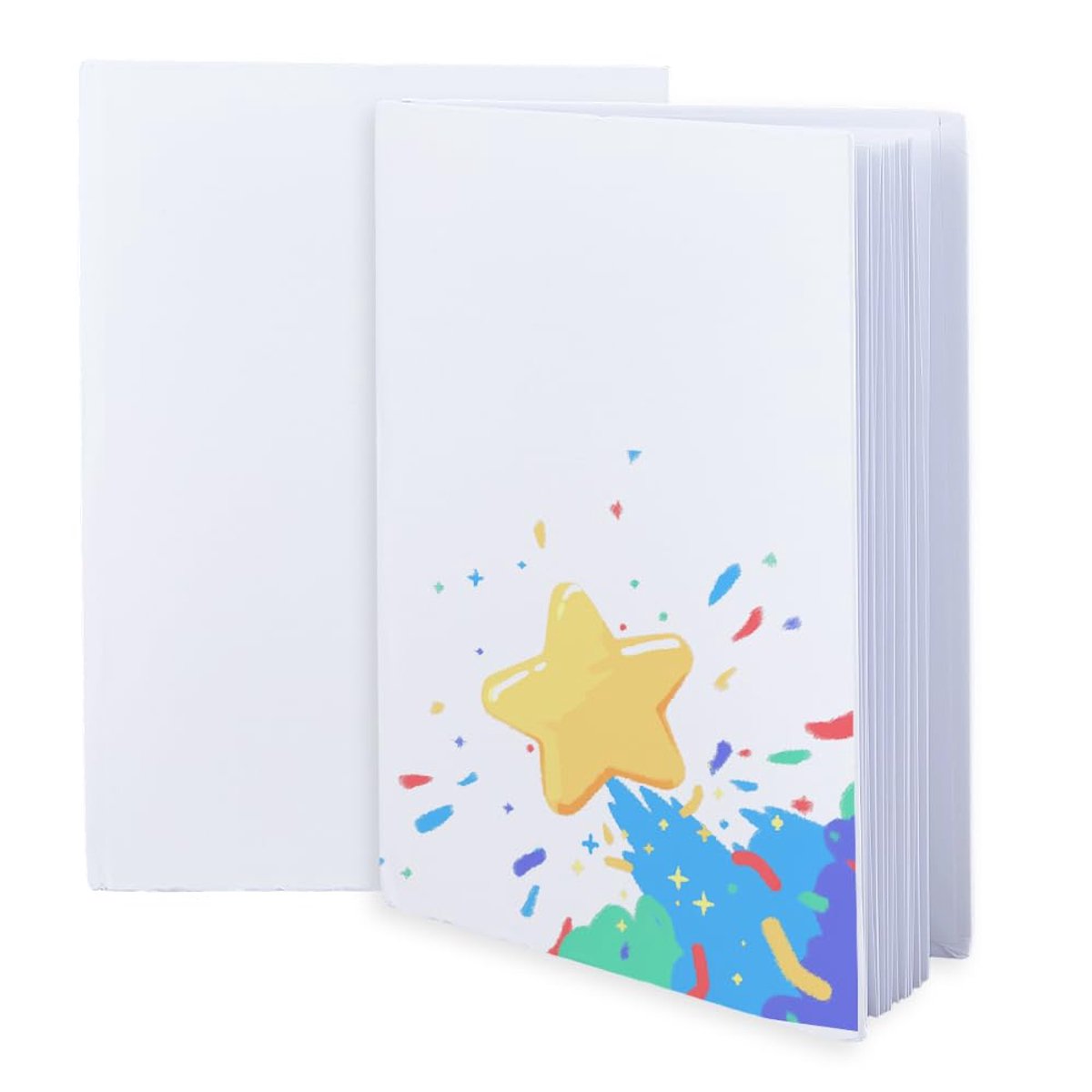 Omgoods - 2 Pack Hardcover Blank Boek 25,6x18cm - Ideaal voor Schrijven en Tekenen