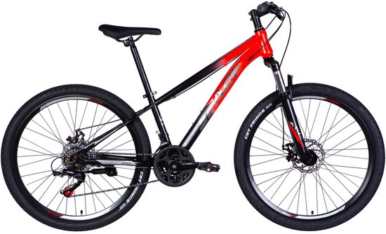Mars - Mountainbike - 26 inch - 21 versnellingen - Schijfremmen - Voorvork met vering - Roşu/Zwart van Mars — afbeelding 2