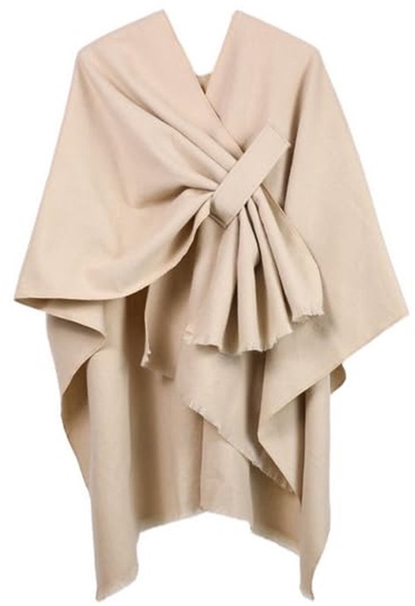 Omgoods- Poncho Flexibel Ontwerp - Gebreide Poncho's - Sjaal Dames - Omslagdoek Dames - Super Zachte Pashmina - Bredere Cape Fit