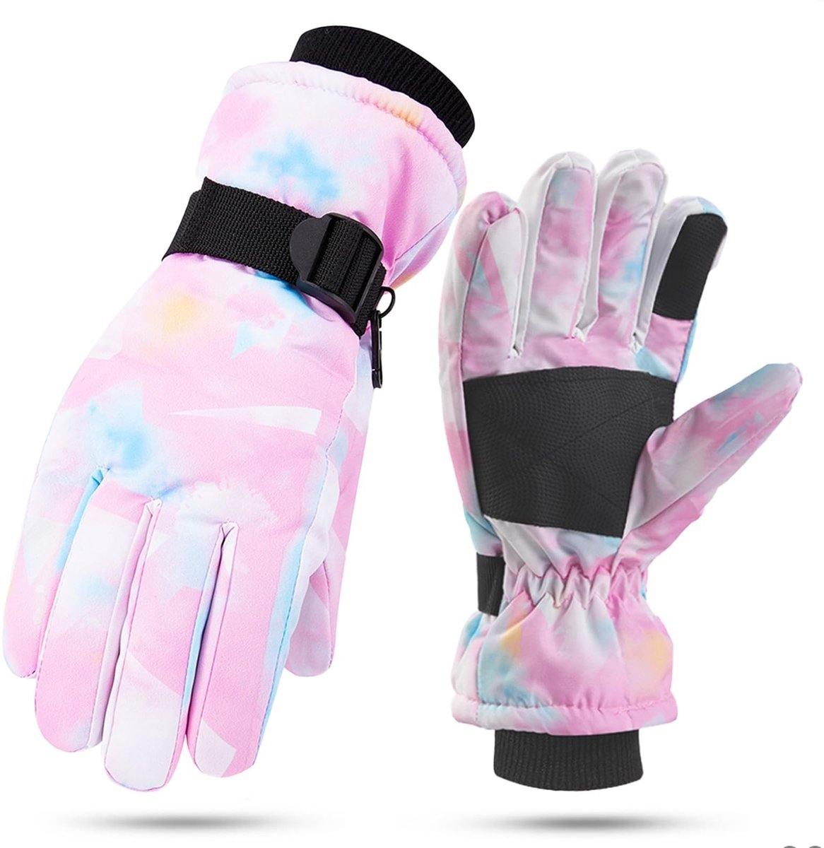 Omgoods- Skihandschoenen Kind Waterdicht - Winterhandschoenen - Thermisch - Antislip - Voor Kinderen 5-9 Jaar - Perfect voor Buitenactiviteiten
