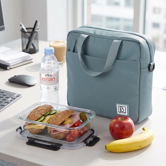 Brisby 4 Laags Geïsoleerde Koeltas - Lunchtas 7 liter - Mist Blue van Brisby — afbeelding 3