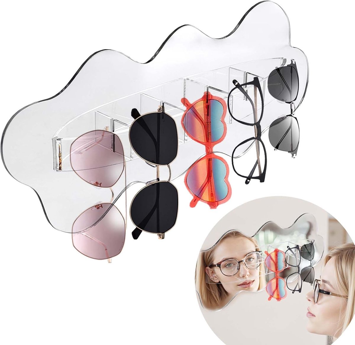 Daily Treasures Glass Holder Wall Mounted - ShopVlot