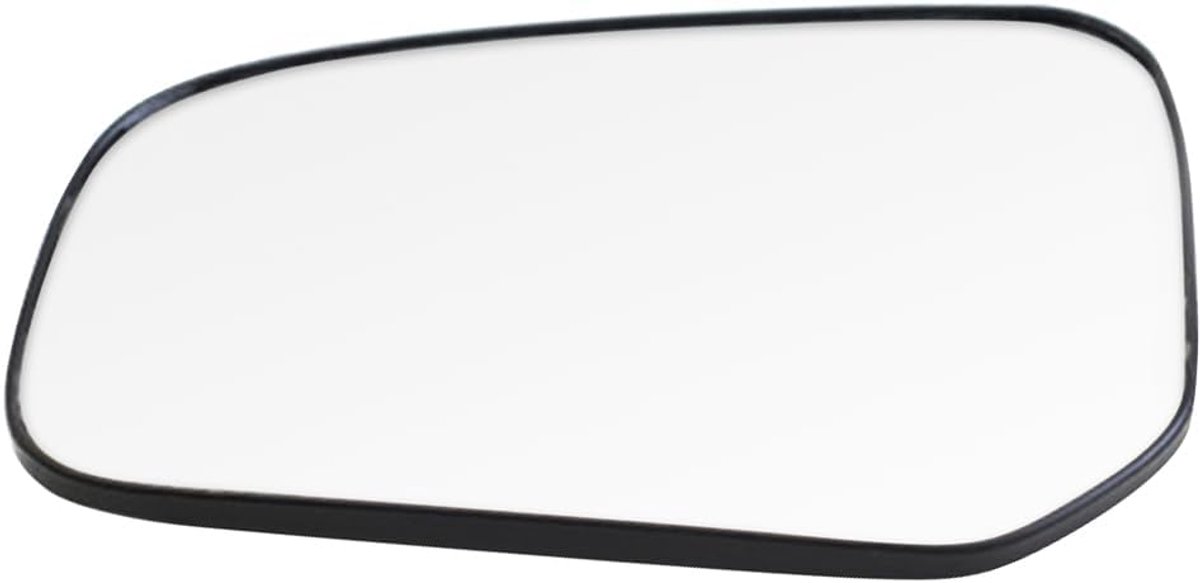 SnelShoppen - Verwarmd Achteruitkijkspiegelglas voor Mitsubishi Lancer 2015-2017, Links Bestuurderszijde en Rechts Passagierszijde, HD Chromen Platte