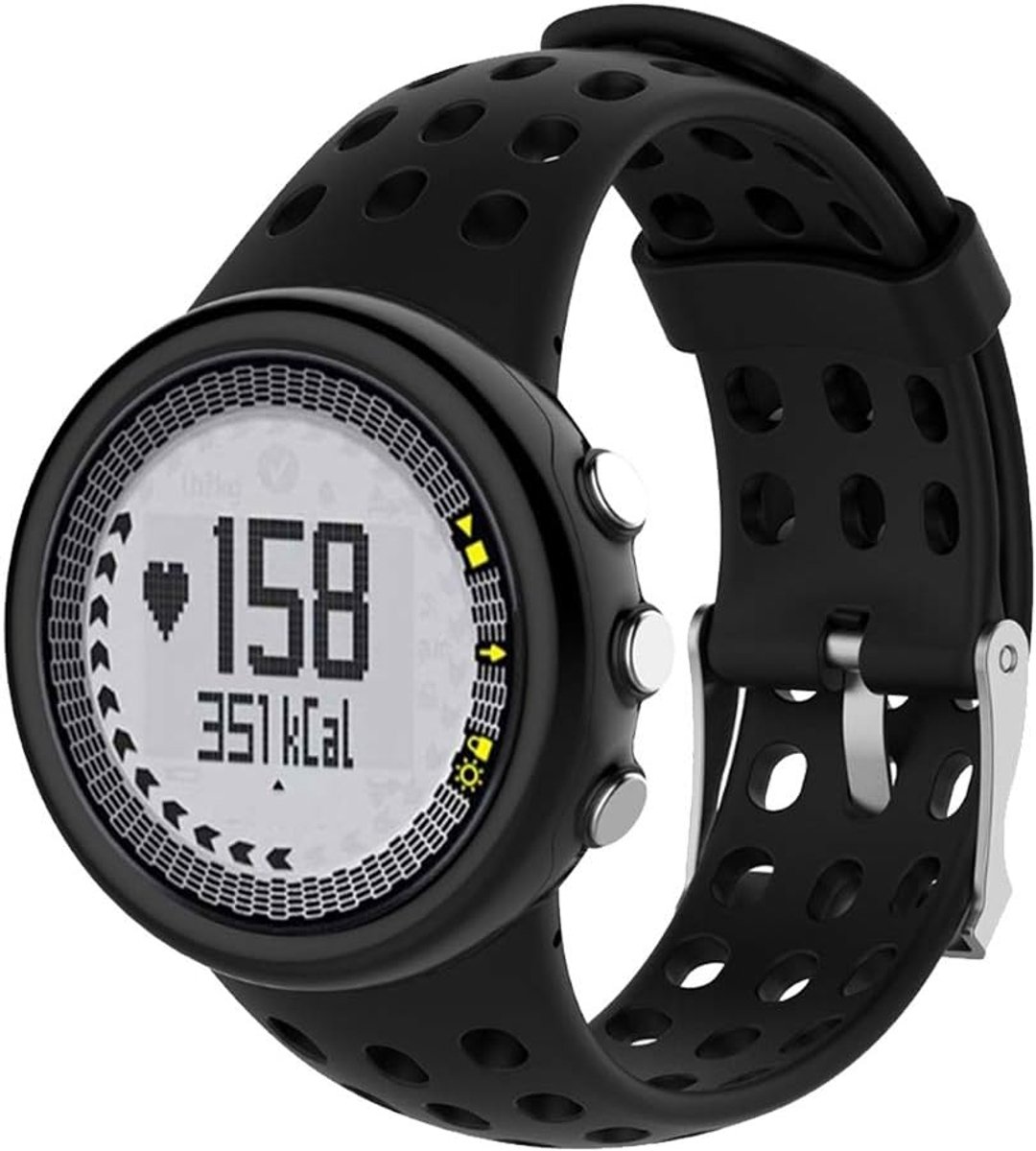ASHATA Wristband, Smartwatch Wristband, Silicone Rubber Smartwatch Wristband Bracelet for Suunto M1 M2 M4 M5, Plastic - ShopVlot