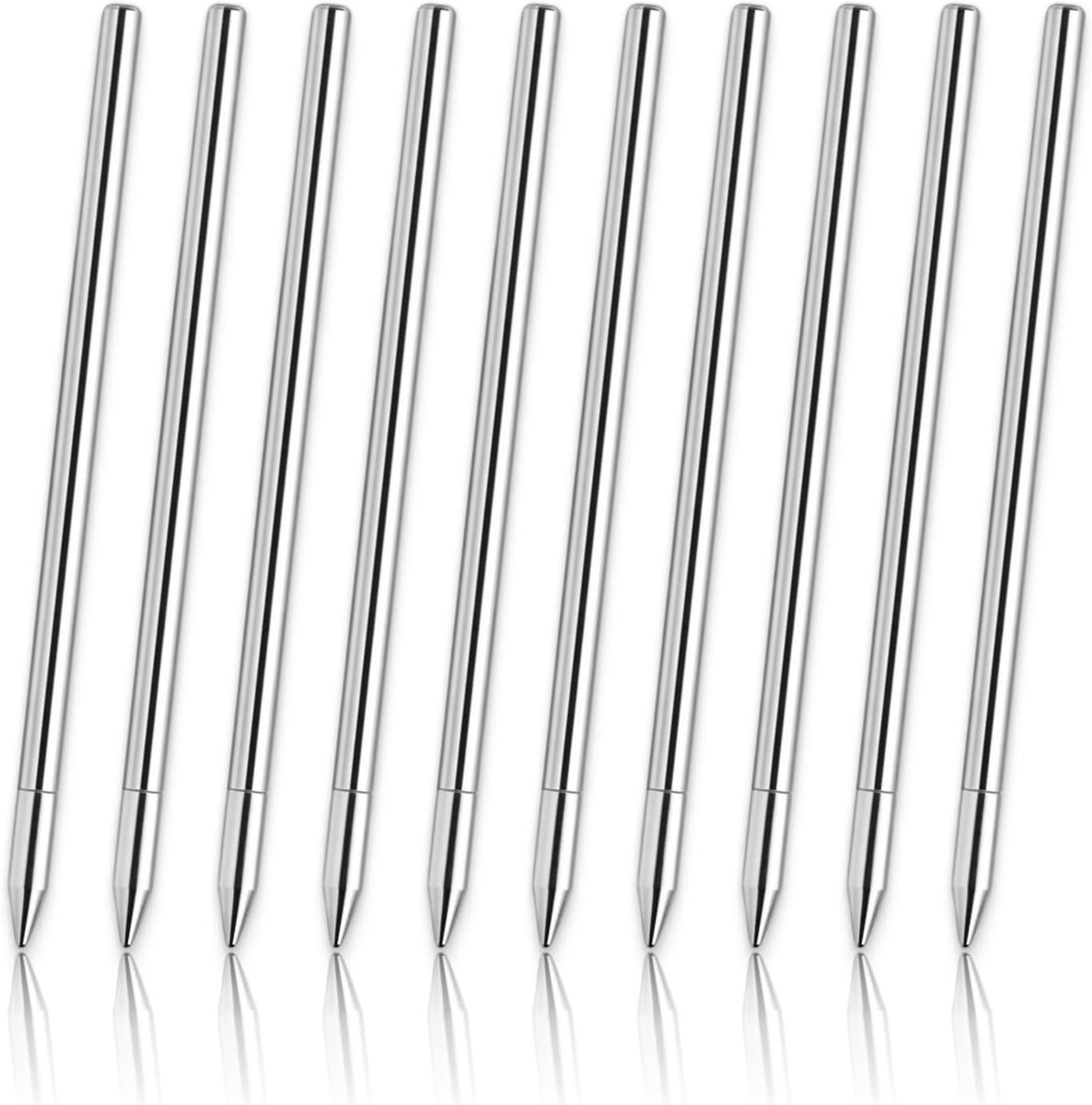 SnelShoppen - Mini D1 Balpen Navullingen, Set van 10, Geschikt voor Rotatiepennen en Kristalpennen, 0.7mm Punt Blauw Inkt, Perfect voor Kantoor, Schoo