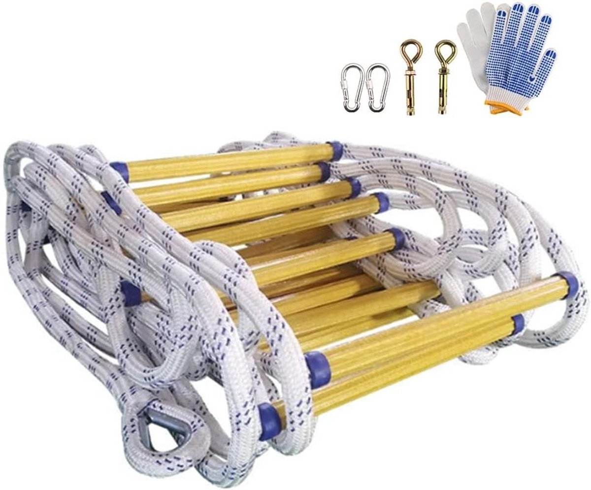 Vluchtladder met Haken - Brandladder Reddingstrap - Veilige Evacuatie - Vlamvertragend Materiaal - 30 cm Breed - Niet gespecificeerd