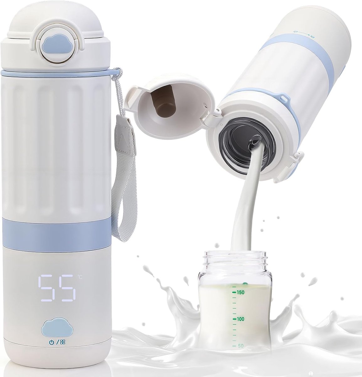 Flessenwarmer 500 ml - Draagbaar - Snelle opwarming - Ideaal voor onderweg - SnelShoppen