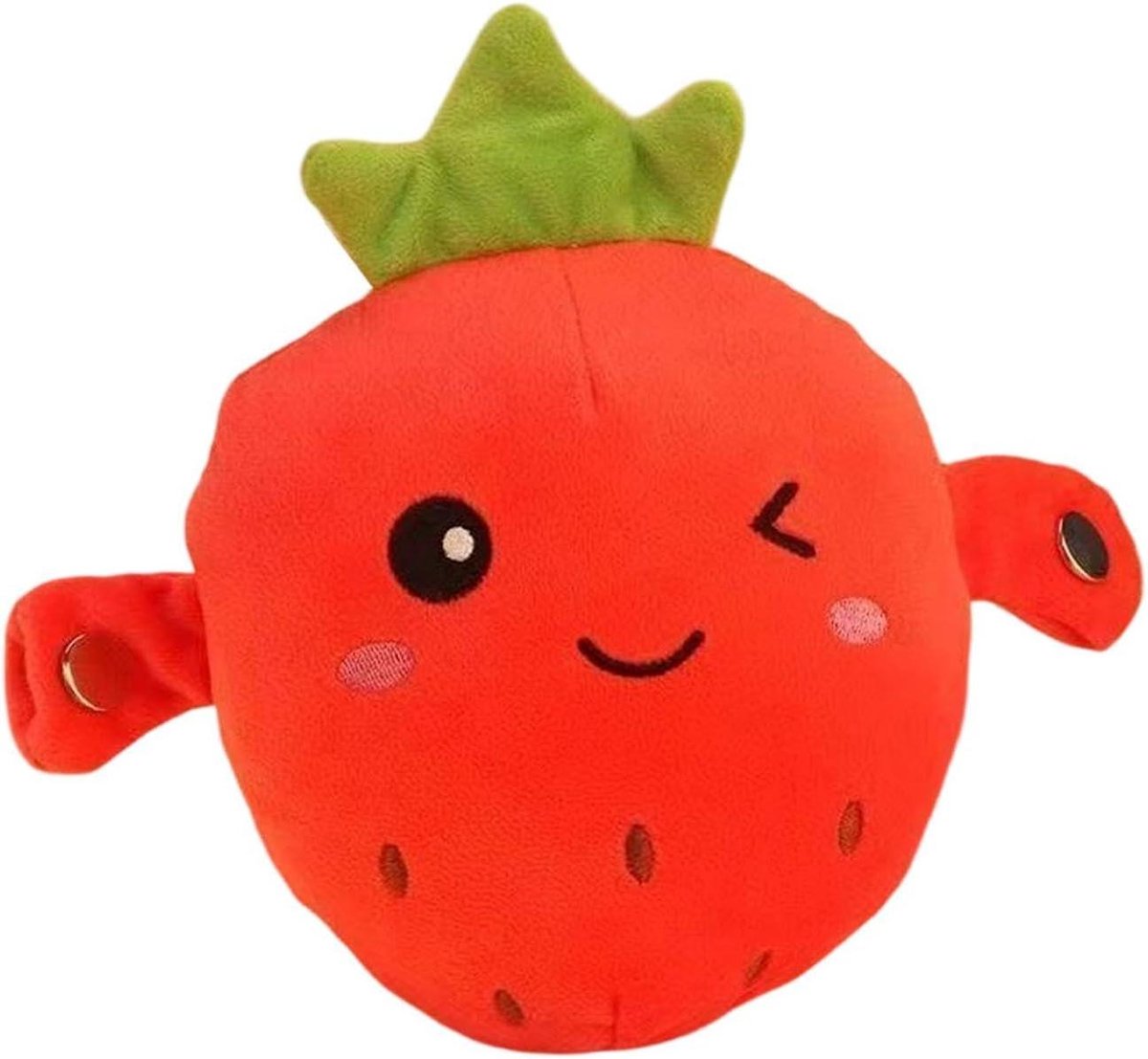 Interactief Muziekspeelgoed - Sensorische Knuffelpop - Ritmegevoel Ontwikkelen - Klassieke Kinderliedjes - 23 x 21 x 11 cm - Rood