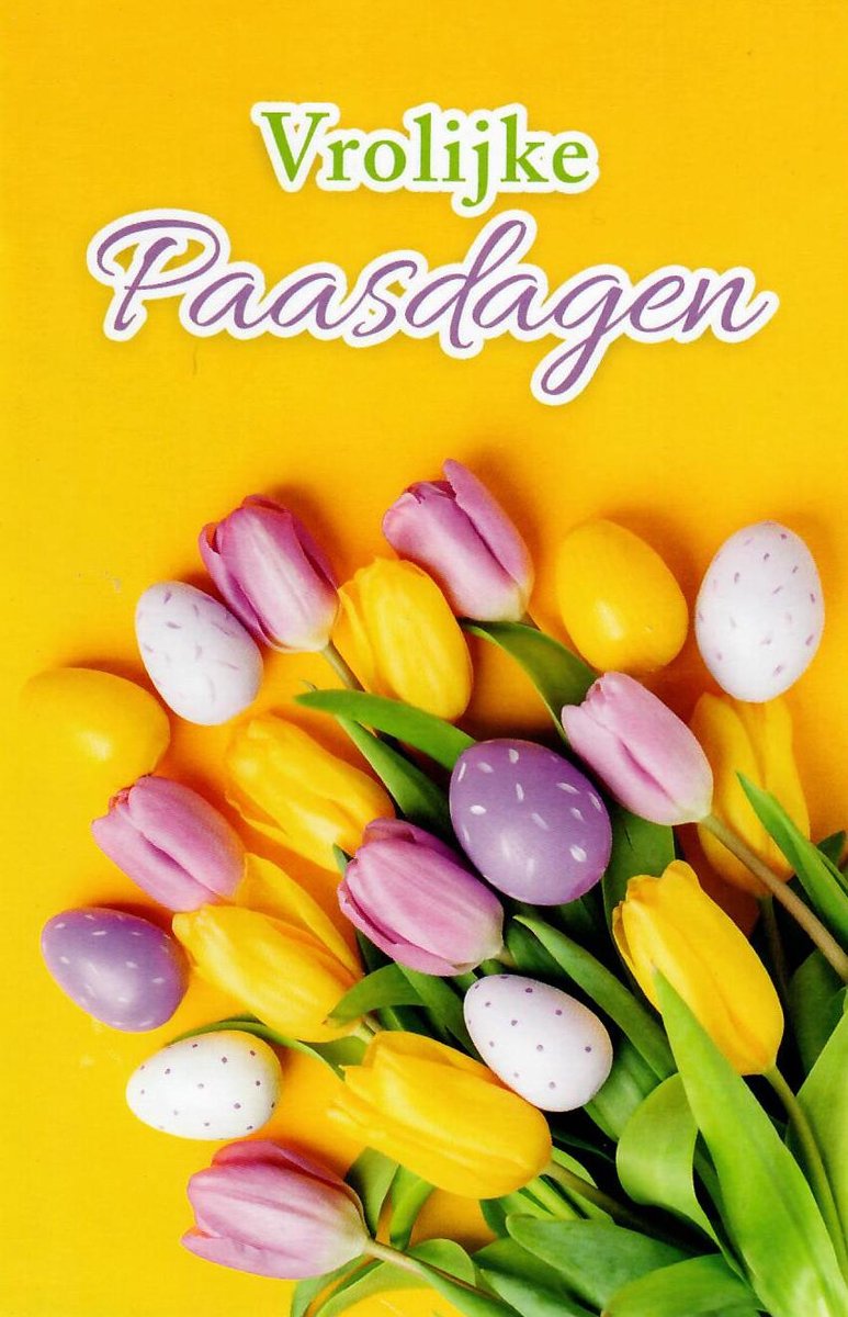 Paaskaart | Wenskaart | 10 stuks | Vrolijke paasdagen