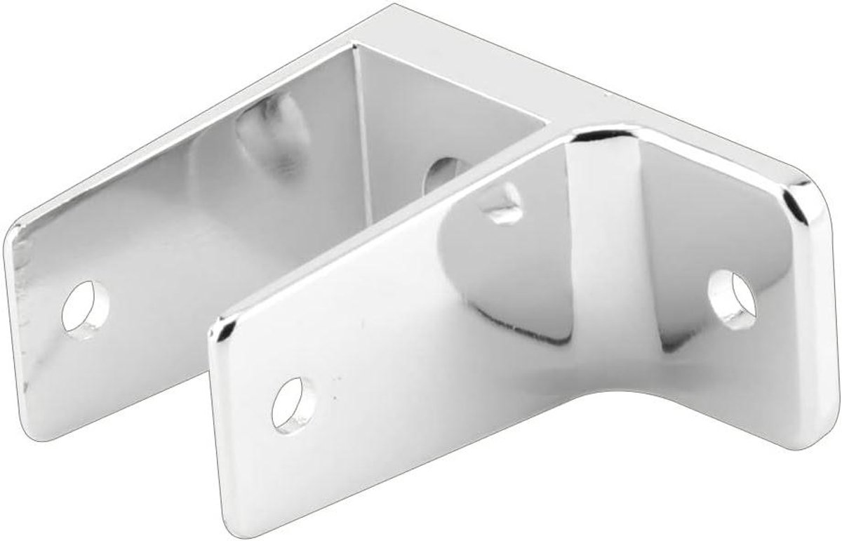 Muurbeugel Toiletpaneel - Toiletbeugel Paneel - Toiletpaneel Repareren - Zinklegering Verchroomd - 1-1/4 inch paneel - Chroom