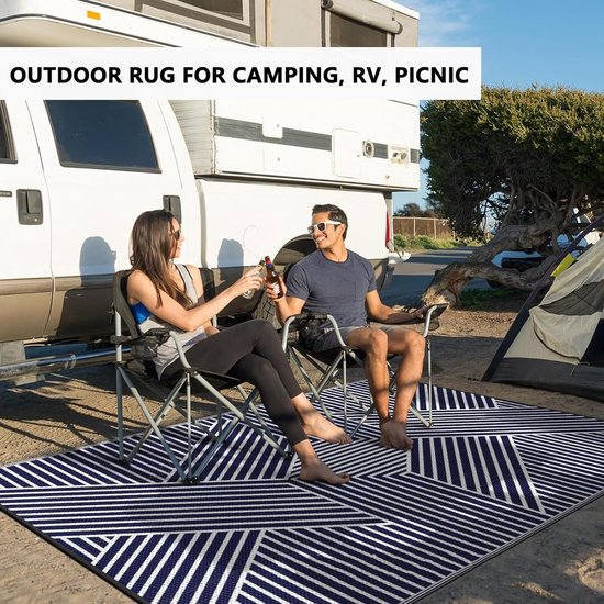 Buitentapijt Camper - Buitenmat Vloerkleed - Bescherming Gazon - Antislip Achterkant - Niet gespecificeerd - Niet gespecificeerd — afbeelding 5