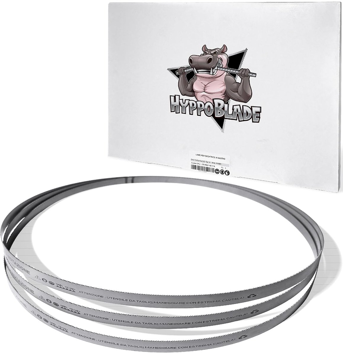 SnelShoppen - Set van 3 ultrasterke metalen lintzaagbladen voor Parkside PMB 1100 B2/A1 - 1140 x 0,65 x 13 mm voor het snijden van ijzer en staal (T18