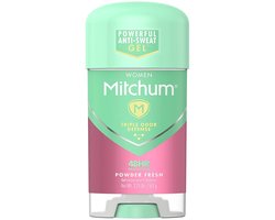 Mitchum vrouwen antiperspirant gel - deodorant - poederfris, 63 g