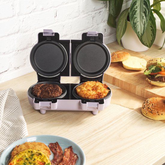 Giles & Posner Dubbele Snackmaker - 8 Verwijderbare Antiaanbakplaten — afbeelding 5