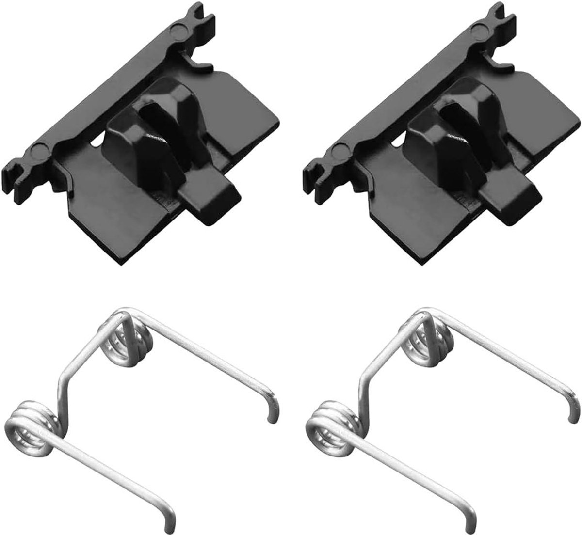 Haartrimmer Onderdelen - Reparatieset Tondeuse - Tondeuse Onderhoud - Duurzaam ABS & Staal - 2 Sets - Zwart