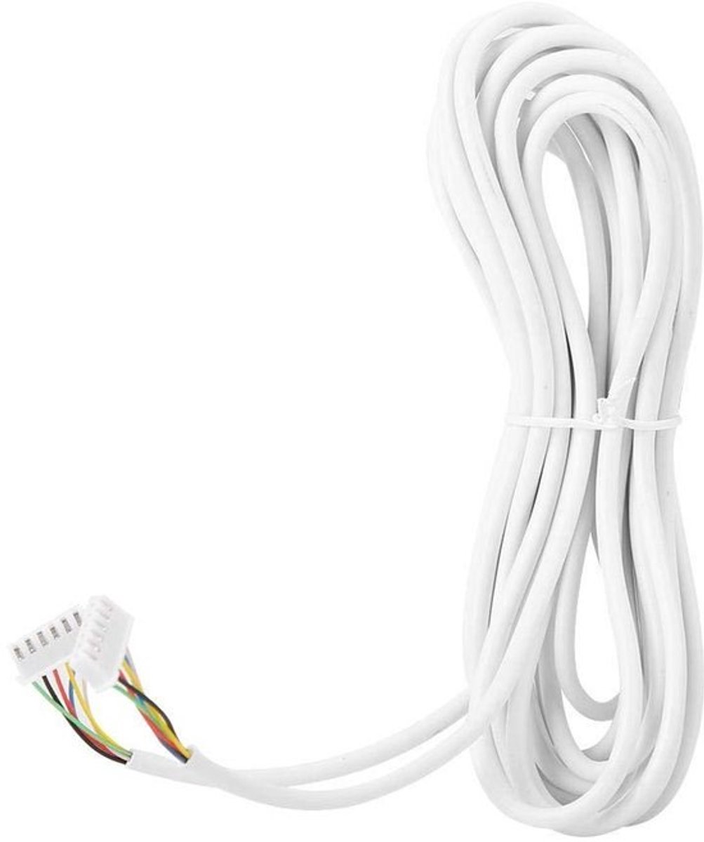 Shopcentral - 6 Wire Kabel - Video Intercom - Flexibel en Duurzaam - Wit - 5 m