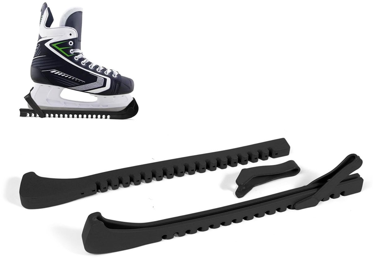 Dailygoods- Schaatsbladbeschermers antislip - 1 Paar - Verstelbaar - Zacht Plastic - Skate Beschermers - Flexibel Materiaal - Skatebeschermers