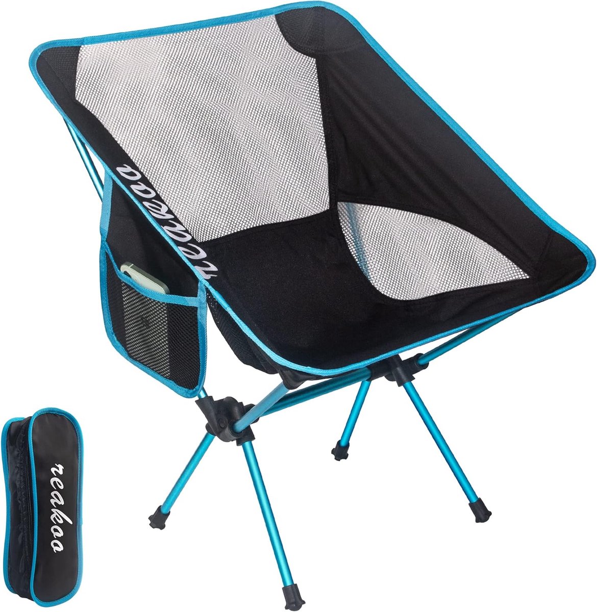SnelShoppen - Campingstoelen Draagbaar Compact Ultralicht Klapstoel met Draagtas voor Buiten, Strand, Vissen, Picknick - Ideaal voor Kamperen en Tuin