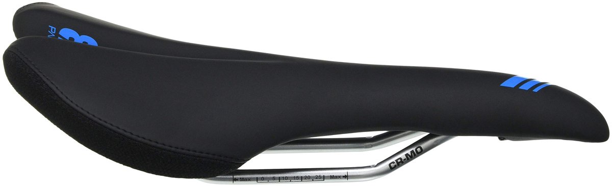 SnelShoppen - Ergonomisch zadel voor volwassenen - Unisex Kanap-rails - Cromo-zwart/blauw - Fietszadel met geavanceerde technologieën