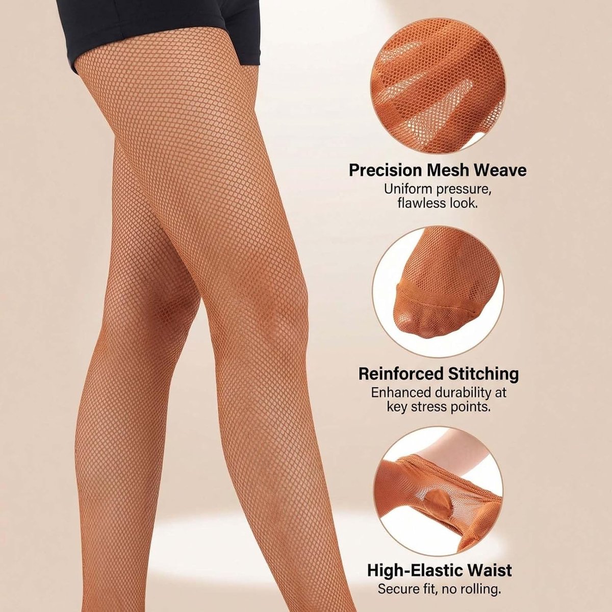 Netdanspanty voor Dames - One Size (70-170 cm) - Perfect voor Latin en Stijlvolle Dansuitvoeringen