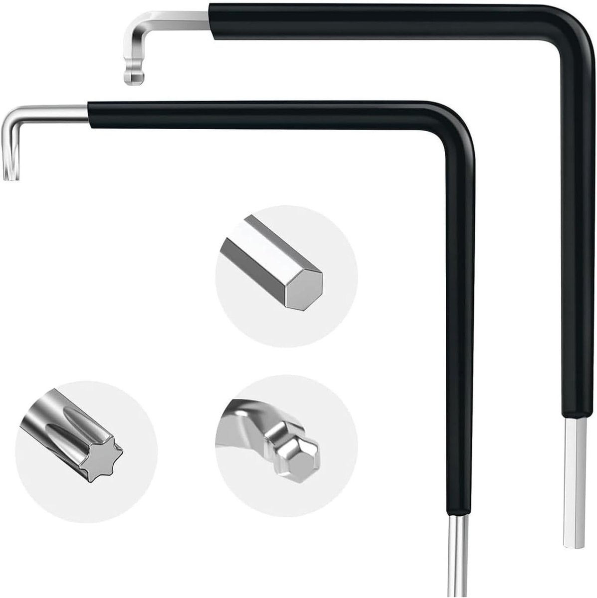 Verstelgereedschap voor Ramen - Set van 2 Torx 15 en 4 mm Balhoofd Sleutels voor Deuren en Ramen Reparaties