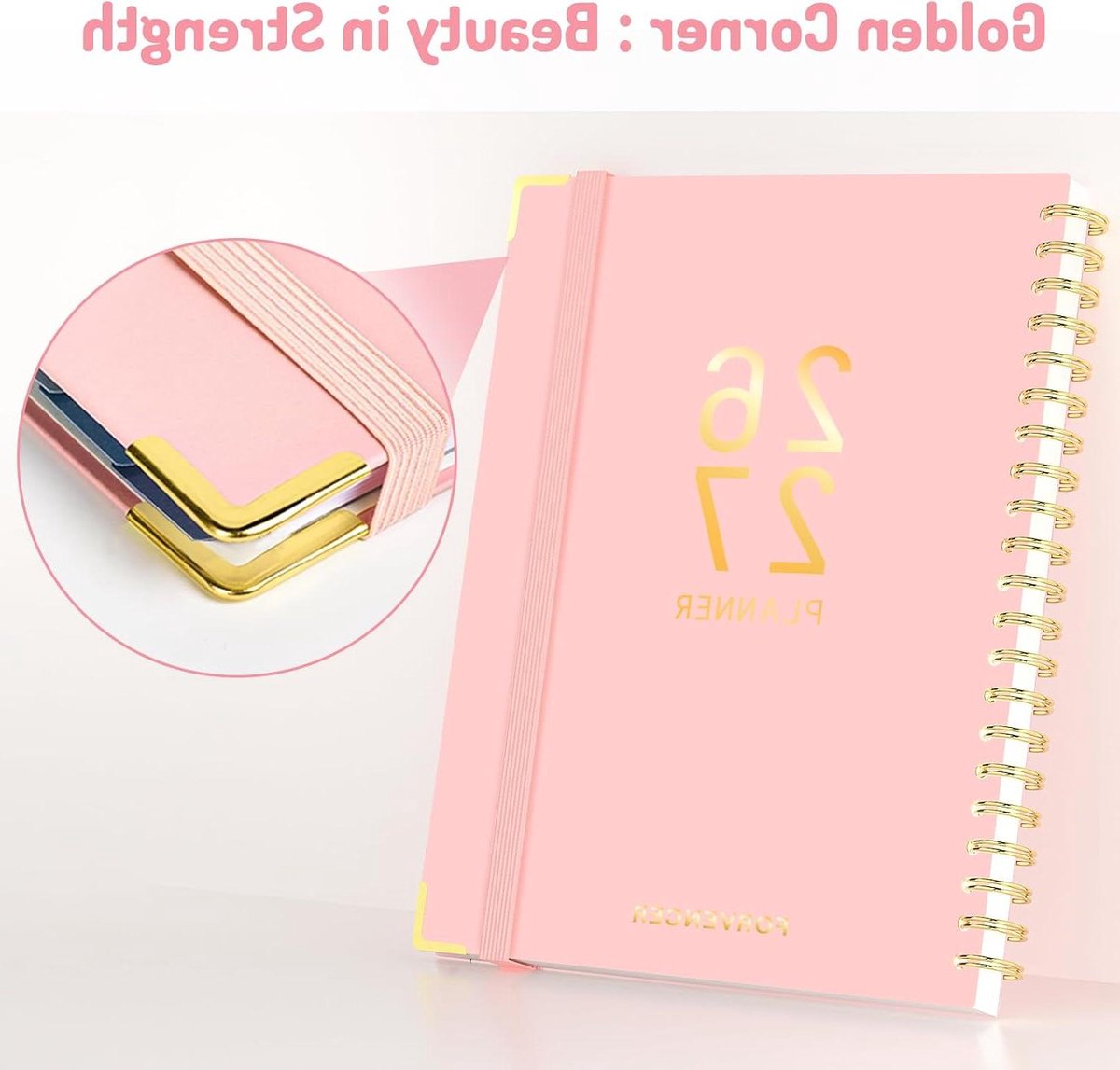 Academische Planner - Agenda Boek - Planning Maken - 18 Maanden Overzicht - Large 8.5 x 11 - Paars