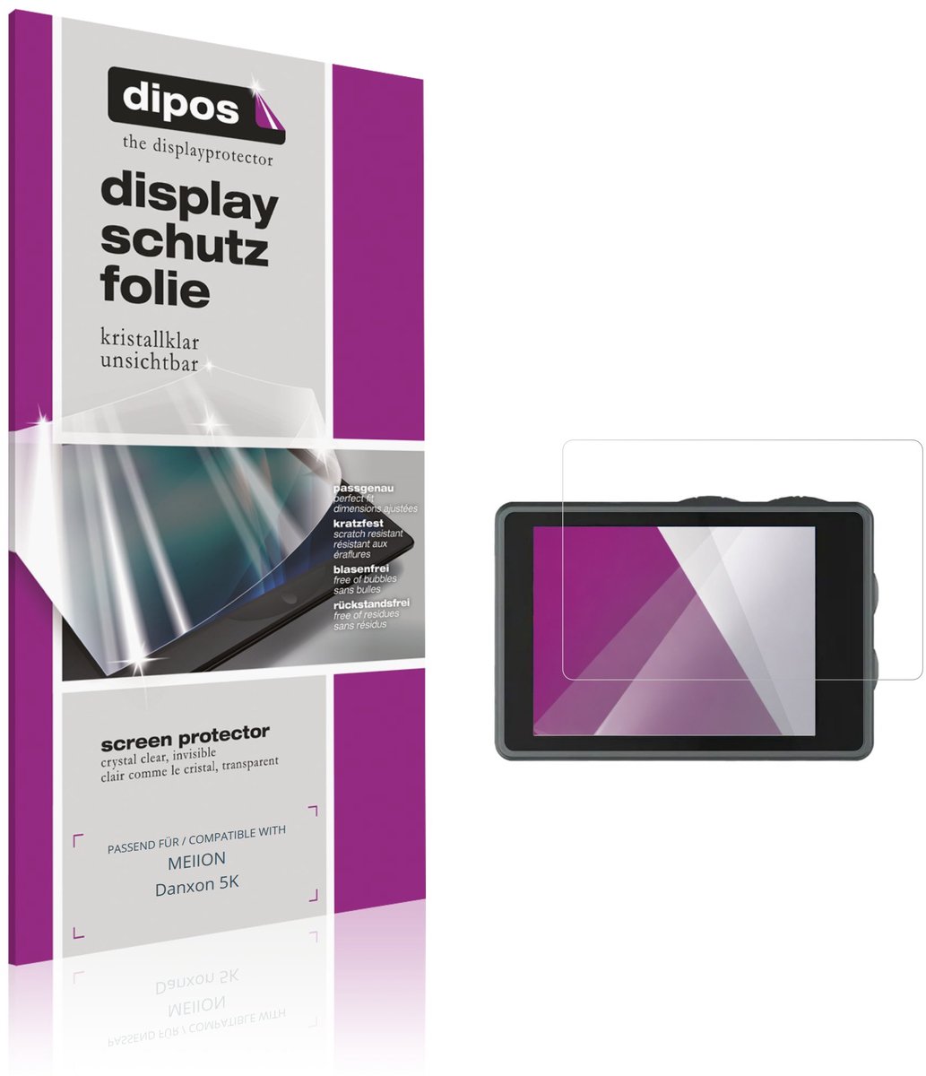 dipos – 4x Beschermfolie geschikt voor MEIION Danxon 5K | Krasbestendige & heldere Screenprotector Ultra-Thin