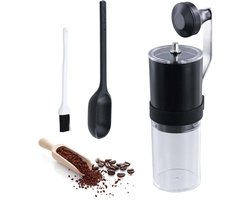Handmatige Koffiemolen - Draagbare Molen - Verse Koffie - Keramisch Maalwerk - 19g Reservoir - Zwart