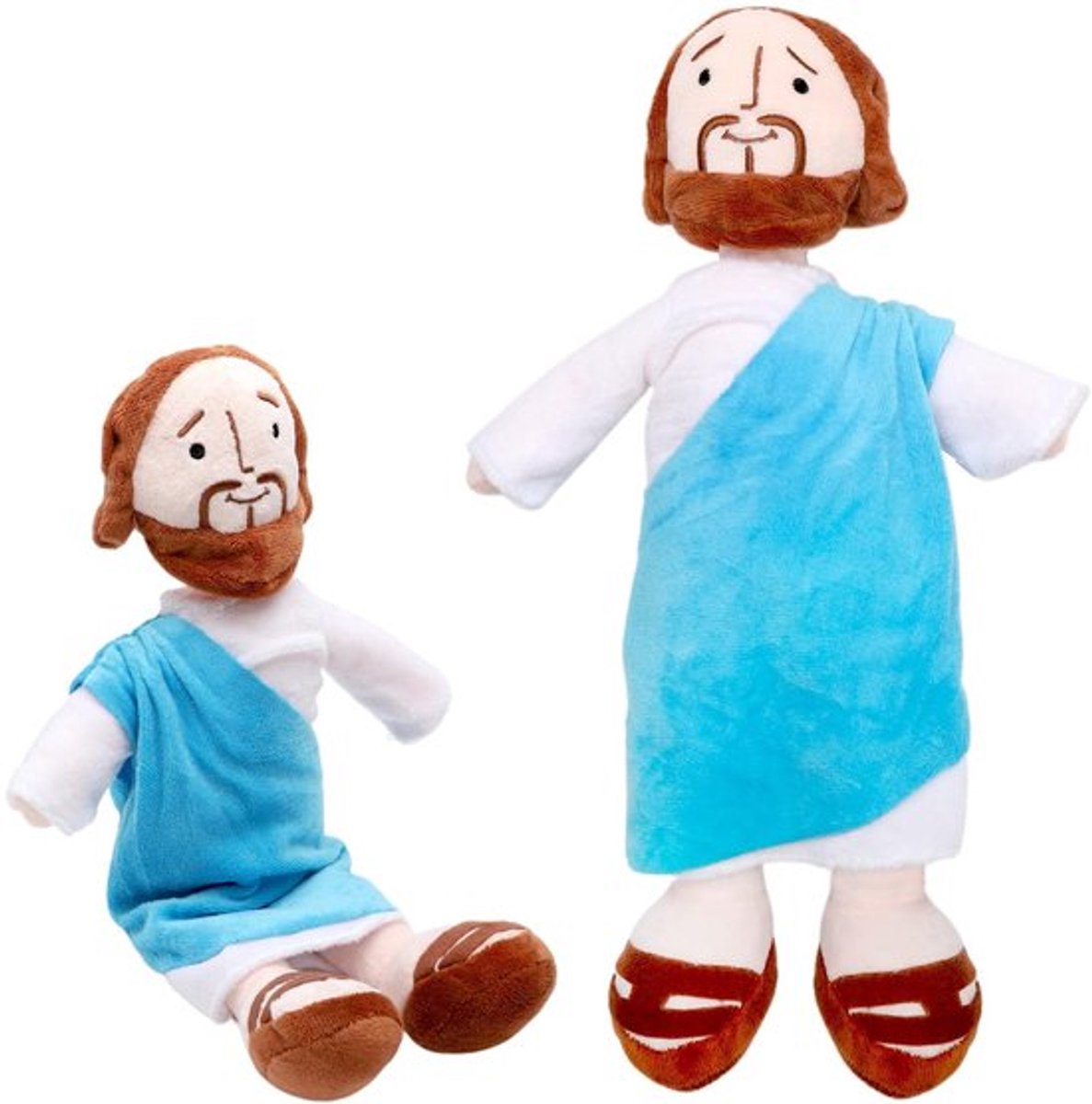 Pluche Figuur 33 cm - Jezus Pluche Pop - Religieuze Knuffel - Zacht Pluche Speelgoed - Ideaal Cadeau - Hoogwaardige Constructie - Knuffelpop