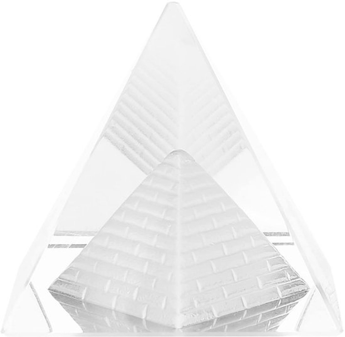 Kristallen Piramide - Decoratie Woonkamer - Verzamelbare Figurines - K5 Wit Kristal - Hoogwaardige Kwaliteit - 100% Gloednieuw