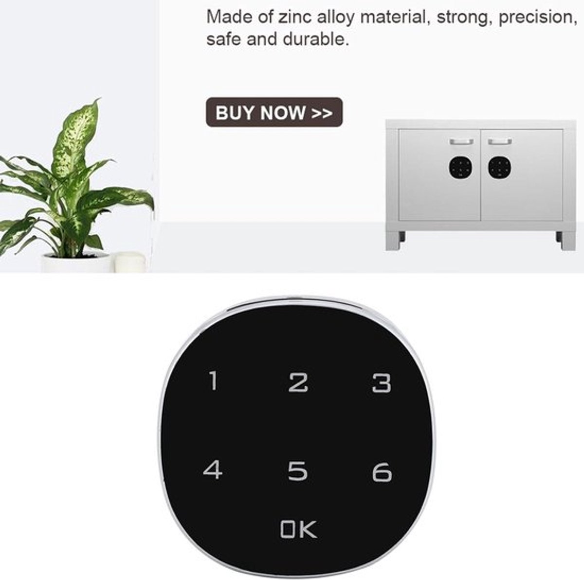 Digitaal Code Combinatie Elektronisch Cam Cabinet Locker Veilig Slot Wachtwoord Beveiligingsslot met Codeslot Zinc Alloyvangst.