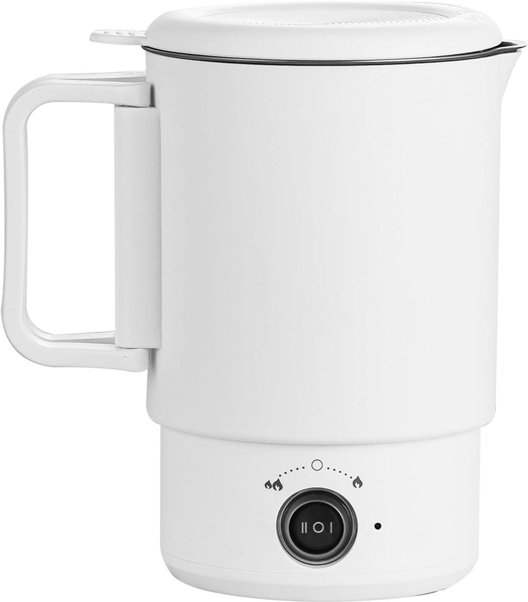 Draagbare Waterkoker - Reis Waterkoker - Snel Water Koken - Twee Vermogensstanden - 0.7 Liter - Wit