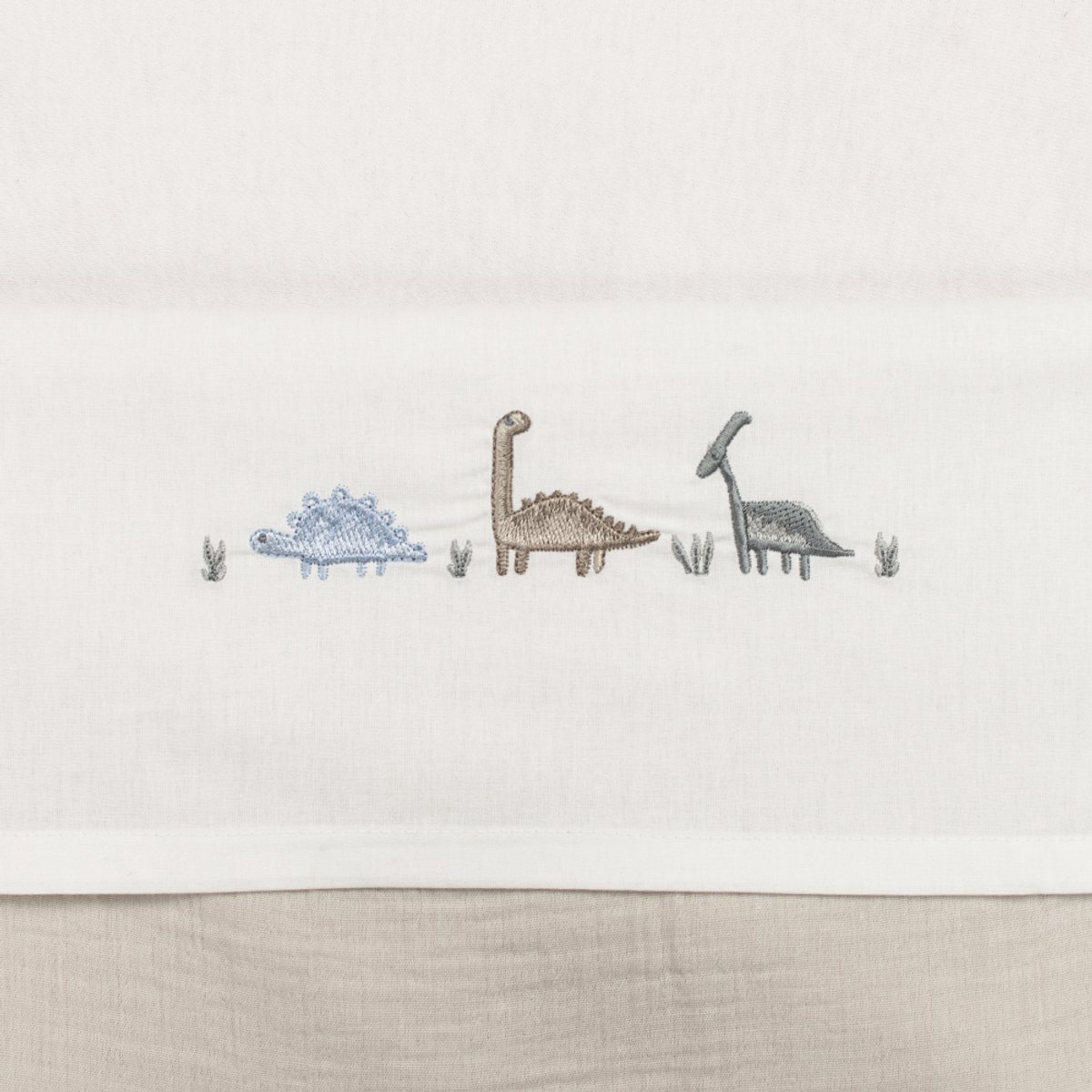 Laken Ledikant Funnababy 100x150 Borduur Dino