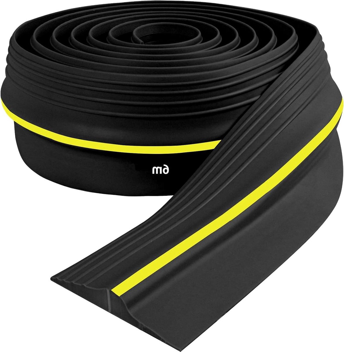 Garagedeur Afdichting - Tochtstrip Vloer - Garage Schoon Houden - Weerbestendig Rubber - 6 Meter Lengte - Zwart