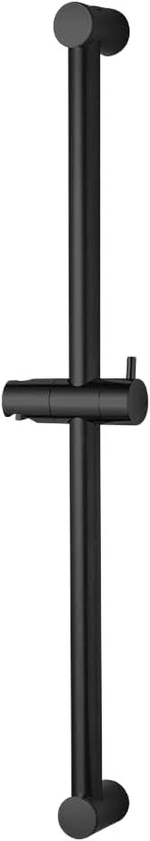 SnelShoppen - Douche Riser Rod 62cm - Segmenten Wandmontage Douche Rail Verstelbaar 28-61cm met Handdouche Houder - Matte Zwart