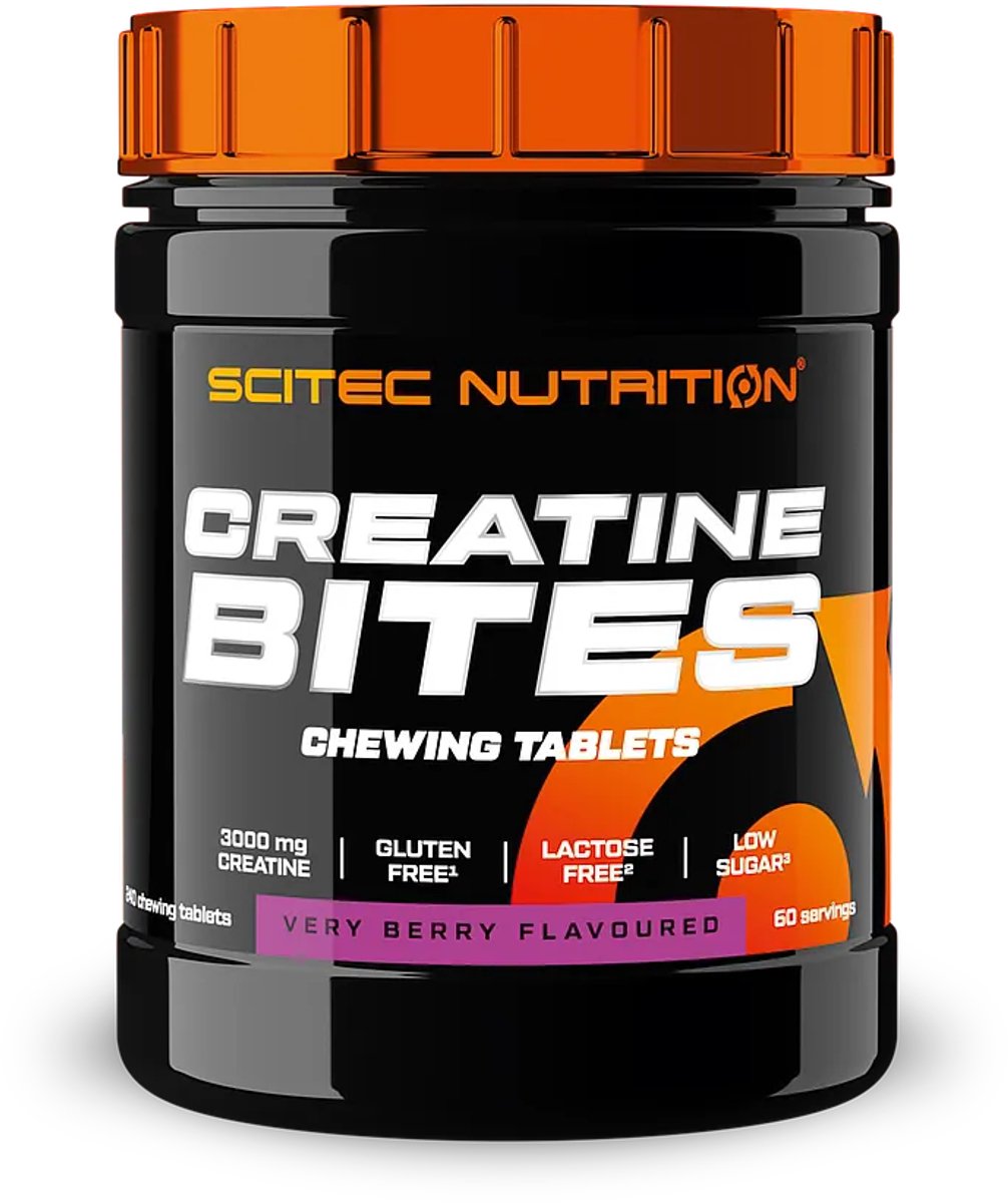 Scitec Nutrition® - Creatine Bites (240 tabletten - Very Berry) - Fruit - 60 doseringen - kauwtabletten