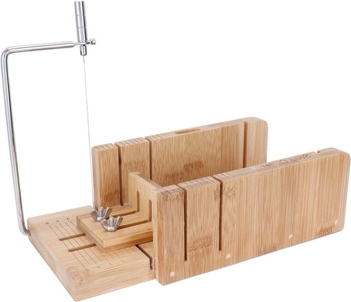 Handmatige Zeep Snijder met Draad, Houten Zeep Mallen voor Zelf Zeep Maken, Ideaal voor Zeep Loaf Snijden en Creatieve Zeepprojecten