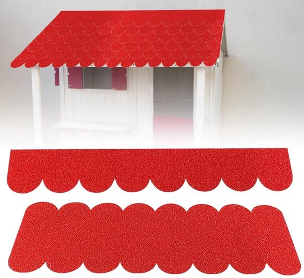 Zelfklevende Dakbedekking voor Vogelhuisje, Waterdicht, Mini Dakshingles, 32 Stuks voor Nestkast, Konijnenhok, Insectenhotel, Hondenhok en Brievenbusdaken