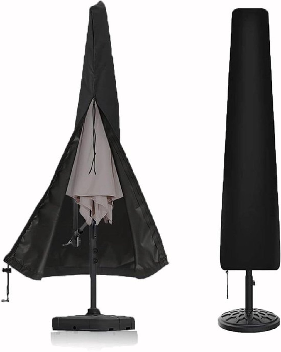 Beschermhoes voor parasol - waterdicht en winddicht - UV-bescherming - tuin en terras - geschikt voor 190 cm parasols